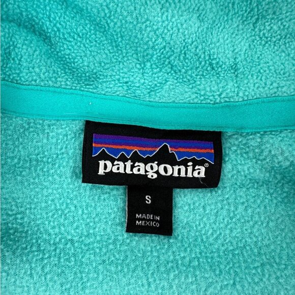 Patagonia Blue Fleece Quarter Zip Sweater - Women’s Size Small - 25420 - Picture 10 of 14